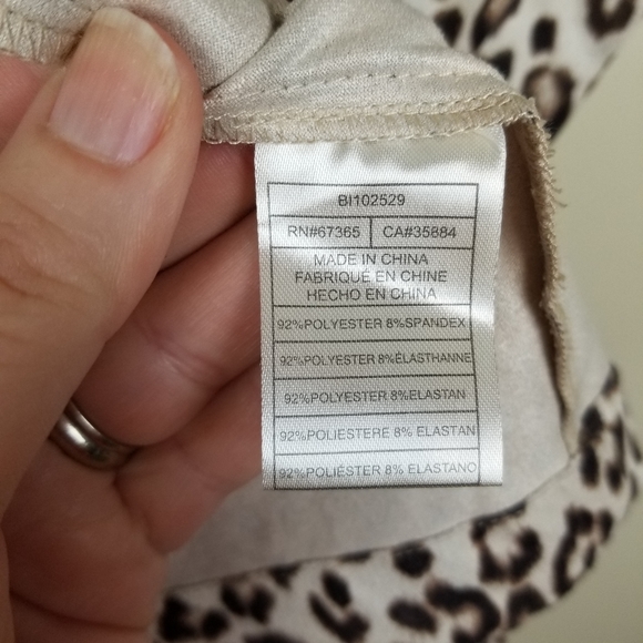 BB Dakota Aleah Leopard Print Drape Jacket size XS - Picture 6 of 7